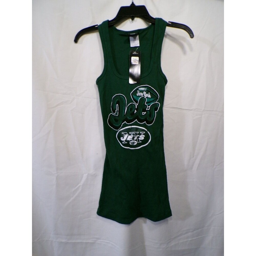 Team Apparel NY Jets Women's Ribbed Green Tank Top Size S